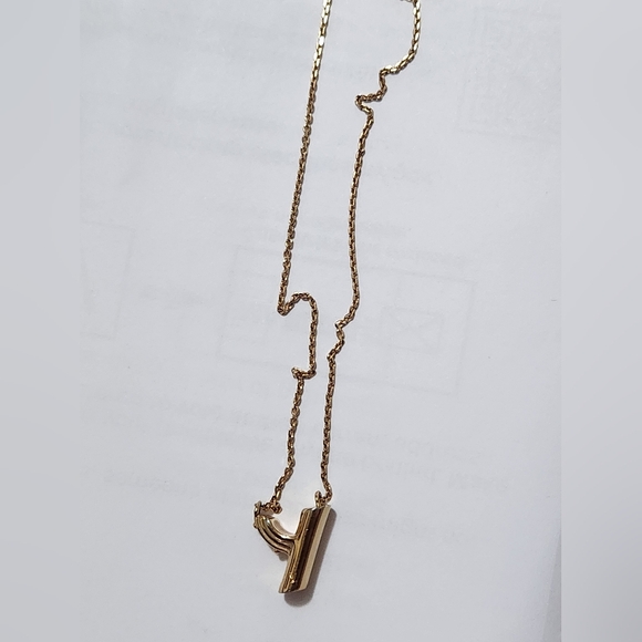 Louis Vuitton Gold Tone LV & ME Letter Y Charm Necklace - Picture 9 of 13